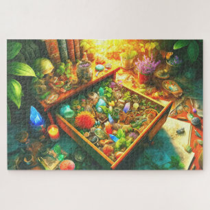 Toveraardse Natuur La Trekkers Botanicals Kristall Legpuzzel