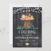 Toverachtige avond achtertuin BBQ met slinger van  Kaart (Voorkant)