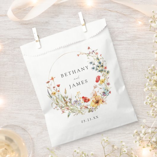 Toverachtige Bloemige Bruiloft Bedankzakje (Geknipt)
