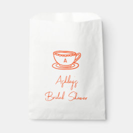 Toverachtige Doodle Bruids-Shower Thee Bedankzakje