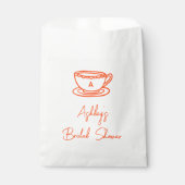 Toverachtige Doodle Bruidsshow Thee Bedankzakje (Voorkant)