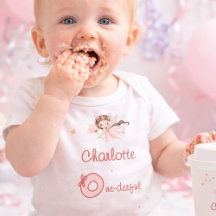 Toverachtige Eén-derful Blush Meisjes 1e Verjaarda