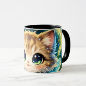 Toverachtige Kattenmok & Kussen – Cute Fantasy Mok (Voorkant rechts)