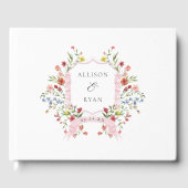 Toverachtige Tuin Wilde Bloemen Bruiloft Gastenboek (Voorkant)