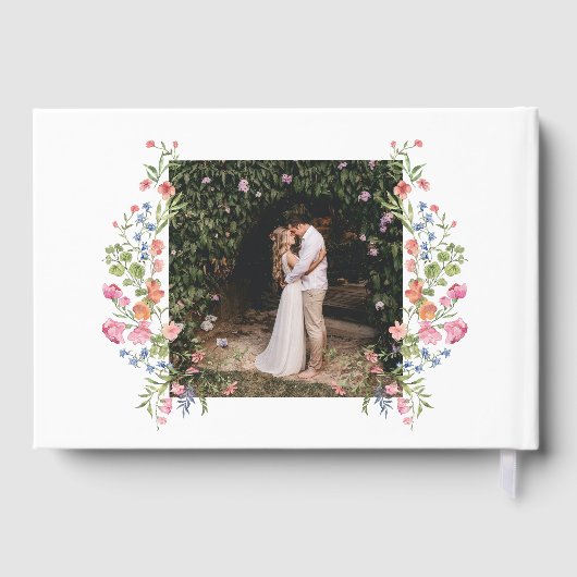 Toverachtige Tuin Wilde Bloemen Bruiloft Gastenboek (Achterkant)