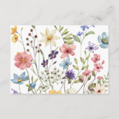 Toverachtige Tuinbruiloft met Wilde Bloemen Detail Informatiekaartje (Achterkant)