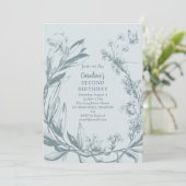 Toverachtige Vlinder Tuin Tweede Verjaardag Kaart (Staand voorkant)