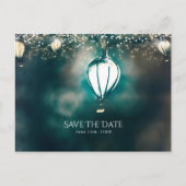 Toverachtige zomerlampjes Opslaan datum Aankondigingskaart (Voorkant)