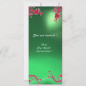 TOVERBESJES 4, MONOGRAM rode jade goud Kaart (Achterkant)