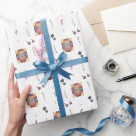 Toverboeken Hekserij Kinderverjaardag Cadeaupapier