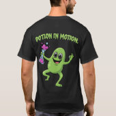 Toverdrank in Beweging Grappige Dansende Monster W T-shirt (Achterkant)