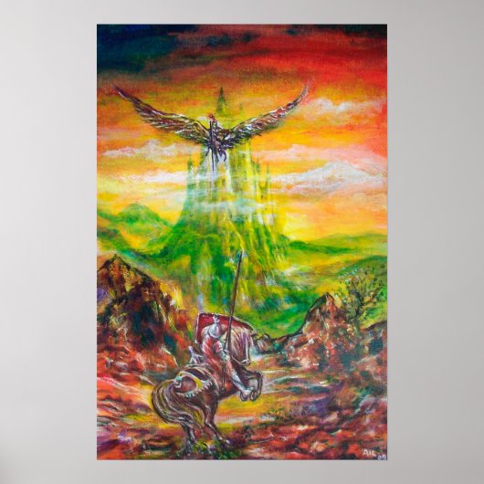 TOVERDUEL TUSSEN BRADAMANT EN NEGROMANCER POSTER (Voorkant)