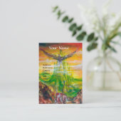 TOVERDUEL TUSSEN BRADAMANT EN NEGROMANCER VISITEKAARTJE (Staand voorkant)