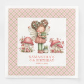 Toverfee Verjaardag Papieren Servetten Whimsical (Voorkant)