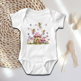 Toverfeeën Roze Paddenstoelen Romper