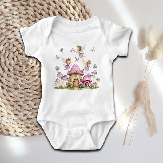 Toverfeeën Roze Paddenstoelen Romper