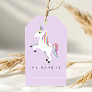 Tovergeboorte Unicorn Adoptie Knuffel Verjaardags Cadeaulabel