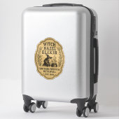 Toverhazel Elixir - Halloween Apotheek Etiket Sticker (Koffer)