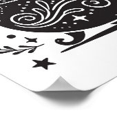 Toverheks Whimsy Wiccan Heidense Poster (Hoek)