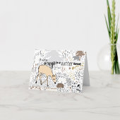 toverhert uit het winterwoud feestdagen kaart