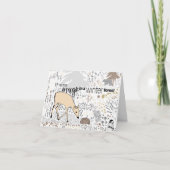 toverhert uit het winterwoud feestdagen kaart (Voorkant)