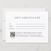 Toverige Fee QR-code Zakelijke Cadeaubon (Achterkant)