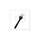 Toverige Halloween Magische Staf Rubberstempel (Afrduk)