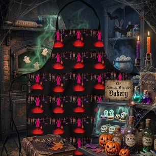 Toverige Heksenwaslijn Halloween Grafische Kunst Schort