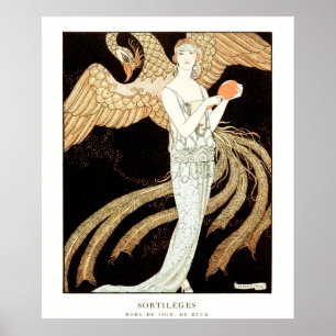 Toverijen: Avondjurk door George Barbier Poster