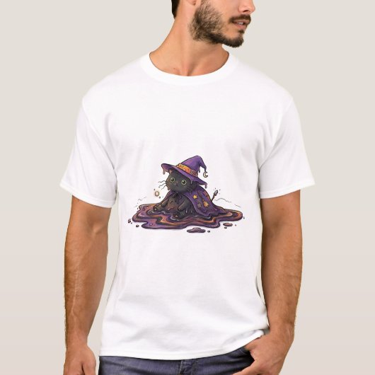 toverkat smeltend t-shirt (Voorkant)