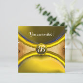 TOVERLAAG RINGEN , INITIALEN perkament geel Kaart (Staand voorkant)