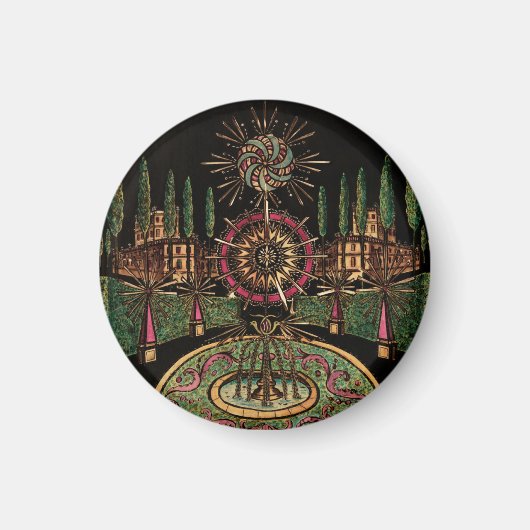 Toverlantaarn Vuurwerk Magneet (Voorkant)