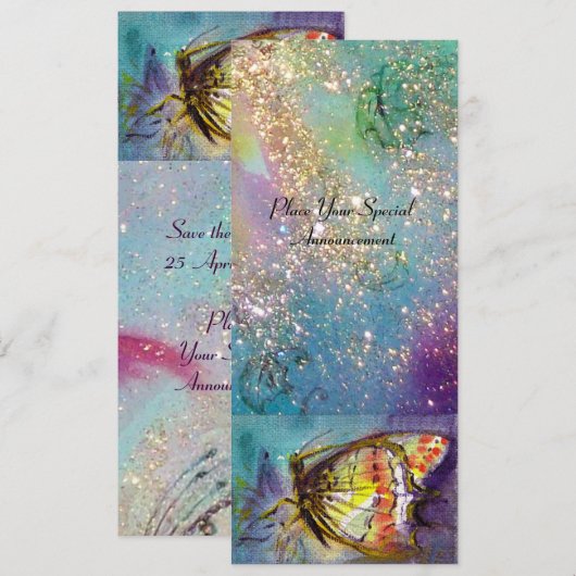 TOVERLAPPER VLINDER SAVE THE DATE (Voorkant / Achterkant)