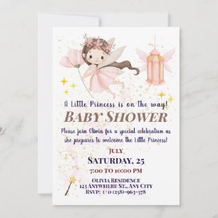 Toverliefjes Baby Meisje Shower Uitnodigingen