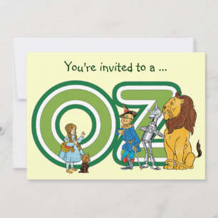 Tovernaar van Oz Jongens Verjaardagsfeest Uitnodig Kaart