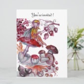 TOVERPLUIM VAN PADDENSTOELEN KAART (Staand voorkant)
