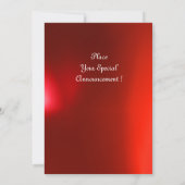 TOVERRINGEN ,MONOGRAM perkament juweel rood Kaart (Achterkant)