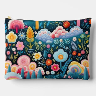 Toversier Regenboogtuin Bloemige Fantasie Patroon Etui