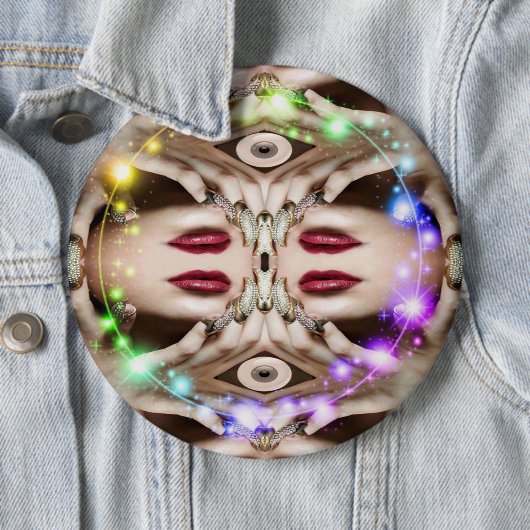 Toverspellknop Ronde Button 6,0 Cm (In situ)
