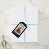 Toversprekende Heks van Halloween Oude Pompoen Cadeaulabel (Met Touw)