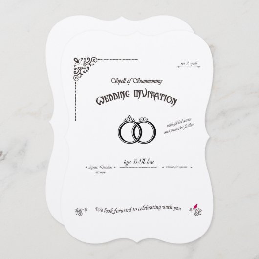 Toverspreuk Huwelijk Kaart (Voorkant / Achterkant)