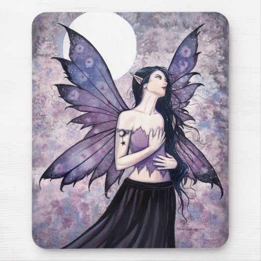 Toverspreuk van Night Gothic Fairy Muismat (Voorkant)