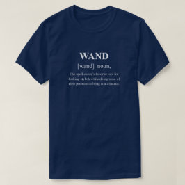 Toverstaf Grappige Magie Definitie Met Witte Tekst T-shirt