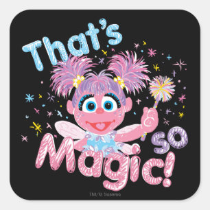 Toverstaf van Abby Cadabby Vierkante Sticker