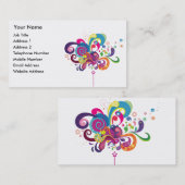 Toverstaf van kleur visitekaartje (Voorkant / Achterkant)