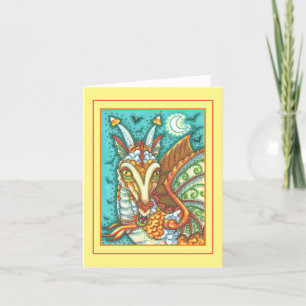 TOVERSUiker MAïS DRAGON, HALLOWEEN FANTASIE Blanco Kaart