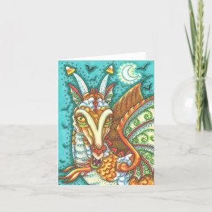 TOVERSUiker MAïS DRAGON, HALLOWEEN FANTASIE Blanco Kaart