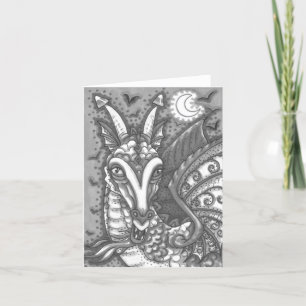TOVERSUikerMAÏS DRAGON, HALLOWEEN FANTASIE Blanco Kaart