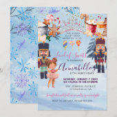 Toversuikerprinsesnotenklaker-verjaardagsfeestje Kaart (Voorkant / Achterkant)