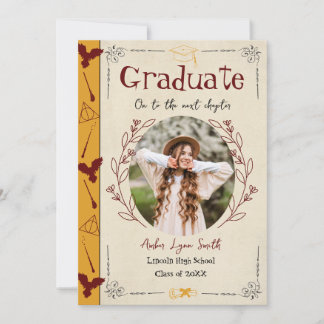 Toververhalenboek Diploma-uitnodiging Kaart